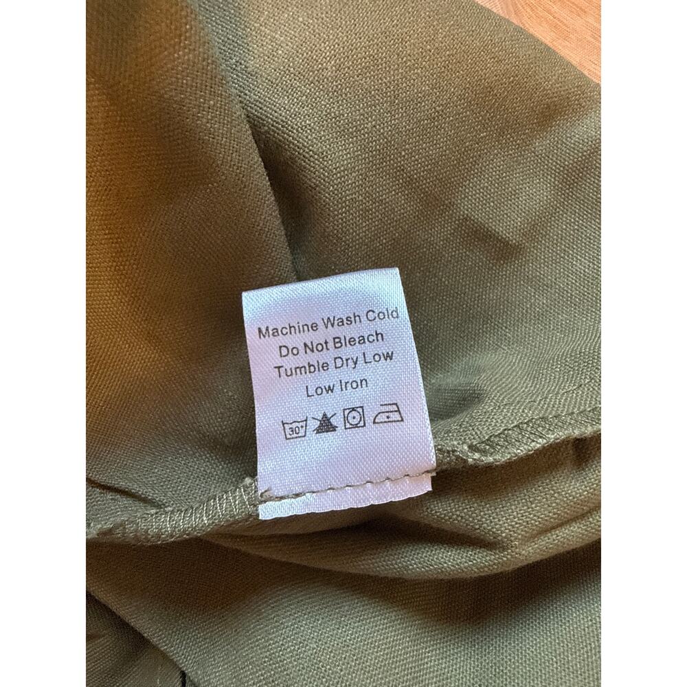 tuckernuck olive steele button up collared shirt women size small - Picture 10 of 10